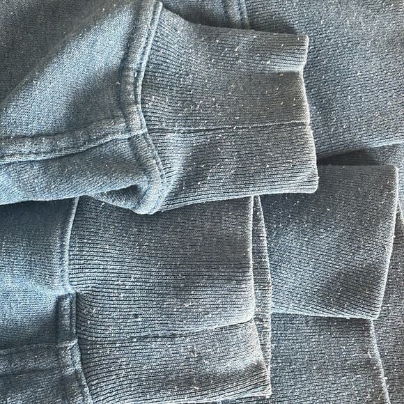 The North Face men’s Blue Zip-Up Hoodie front logo size medium - Picture 4 of 7